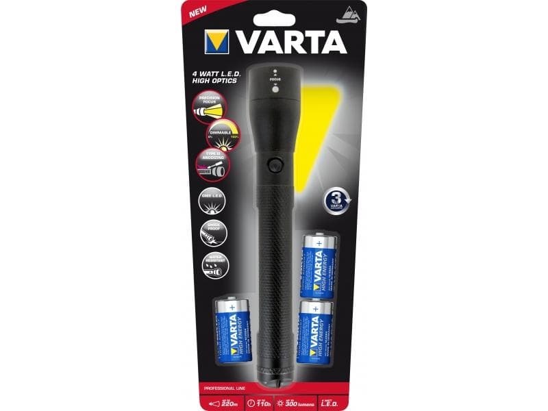 Varta LED Taschenlampe Professional Line High Optics 18812 101 421