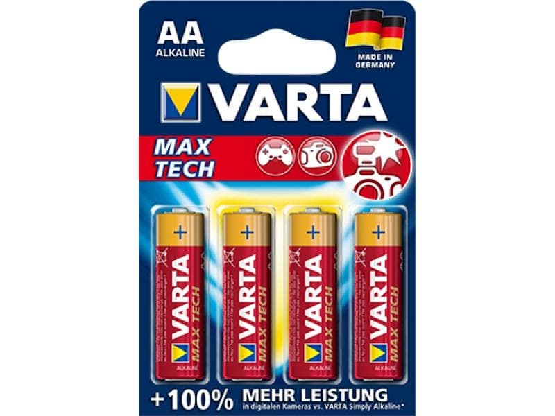 Batterie Varta Alkaline Mignon AA Max Tech Blister (4-Pack) 04706 110 404