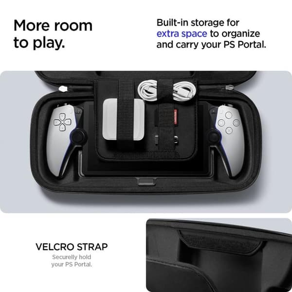 Spigen Sony Playstation Portal Fodral Rugged Armor - Svart