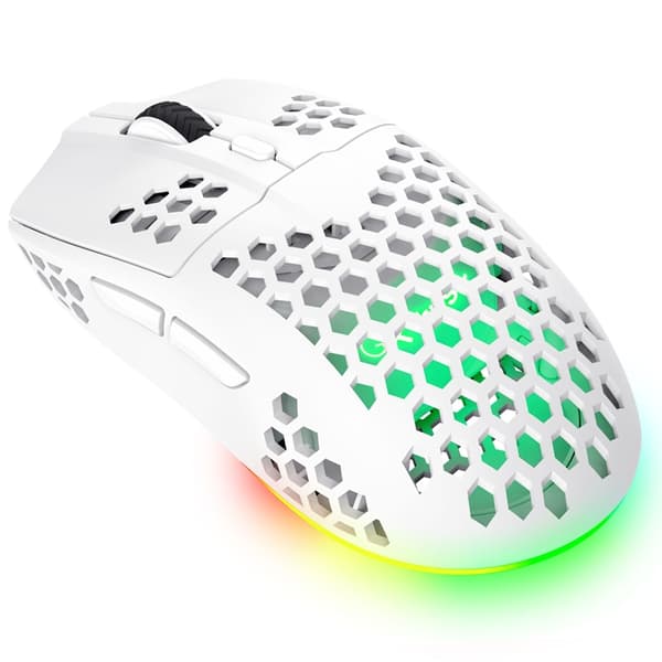TRUST Gamingmus GXT 929 Helox Lättvikts - Vit Vit