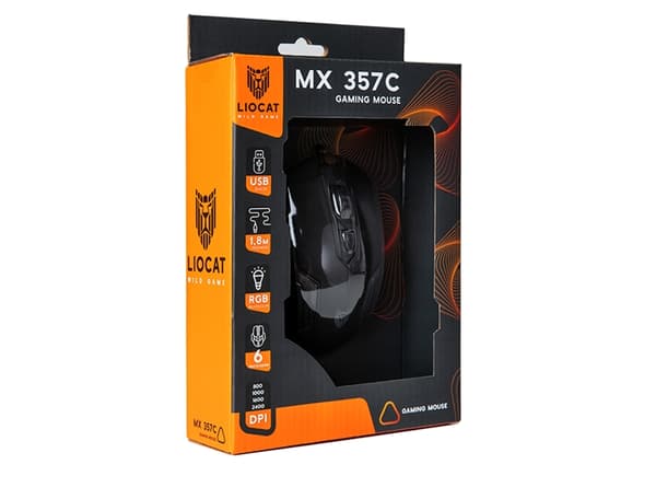 Liocat Gamingmus MX 357C - Svart