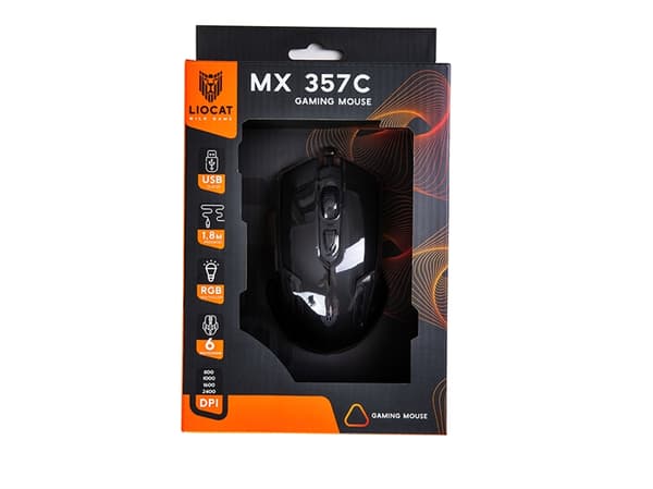 Liocat Gamingmus MX 357C - Svart