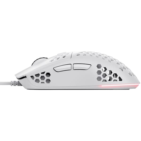 TRUST Gamingmus GXT 928W Helox Lättvikts - Vit