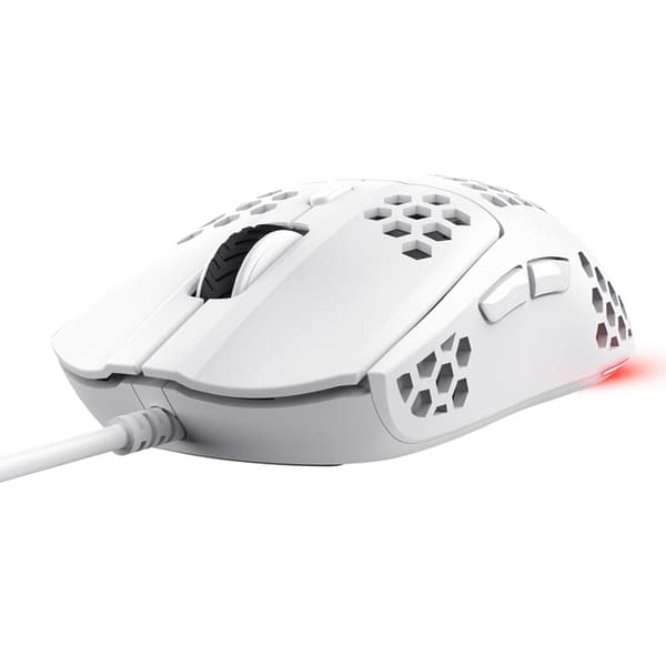 TRUST Gamingmus GXT 928W Helox Lättvikts - Vit