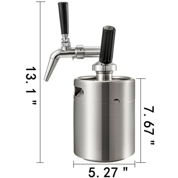 2L portabel kallbryggt kaffemaskin med kran, stor kapacitet, lätt att använda och ren, bred applikation