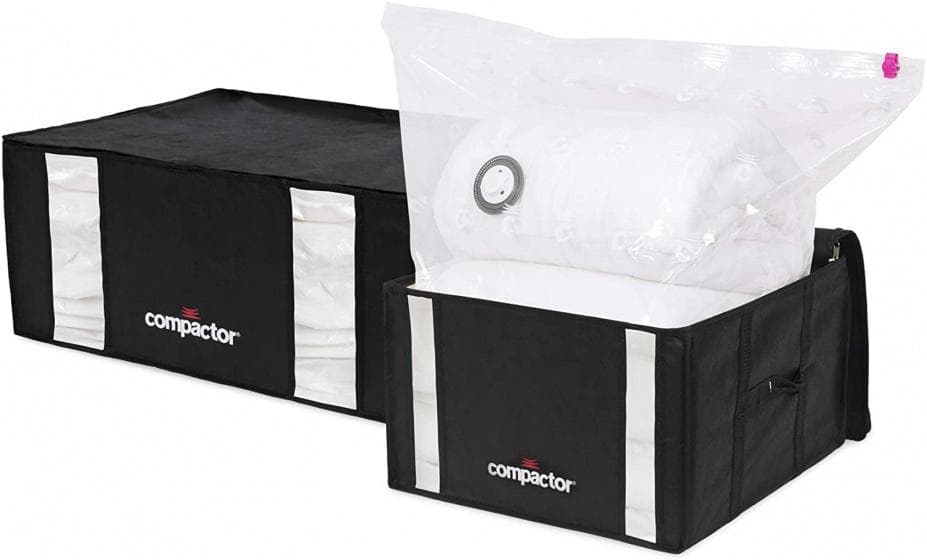 förvaringspåse set Black Edition vakuum svart 2-del