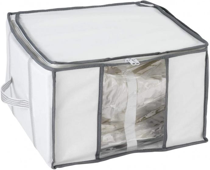 vakuumförvaringslåda 40 cm 42 liter polypropylen vit/grå