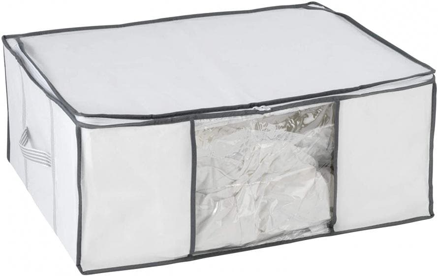 vakuumförvaringslåda 65 cm 81 liter polypropylen vit/grå