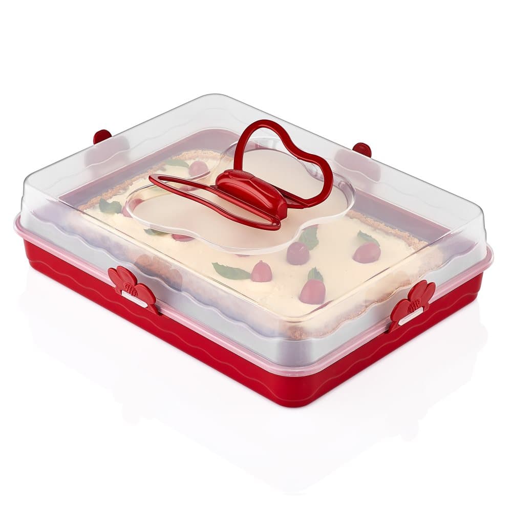 Herzberg Party Butler Cake Dome Röd