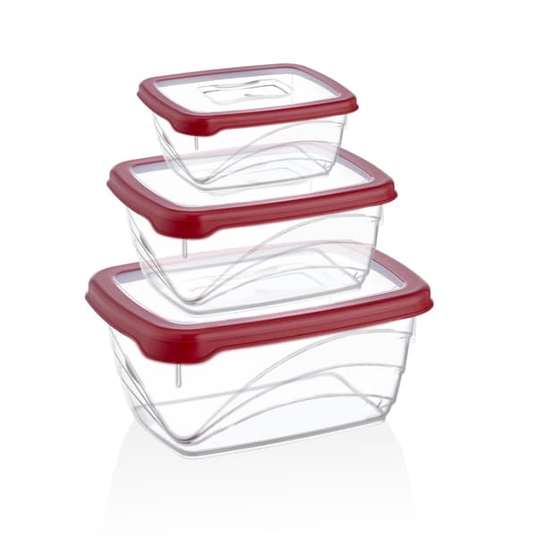 Herzberg 3 stk Extra Deep Bio Saver Box Set Red