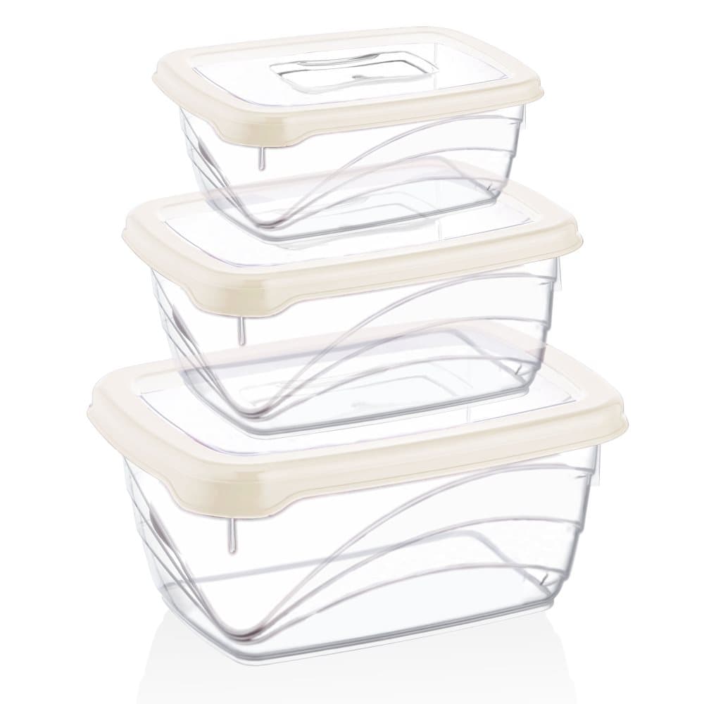 Herzberg 3 delar Extra Deep Bio Saver Box Set Ivory