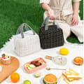 Miniatyrbild 3 av 5: INF Handhållen Bärbar Thermal Lunch Bag Bento Bag Svart