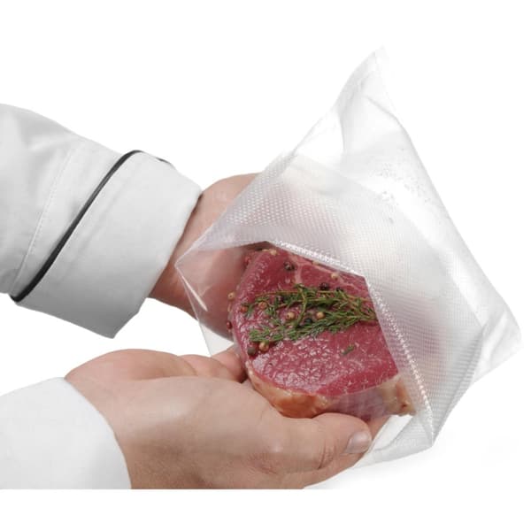 Räfflade påsar för bandvakuumförpackningsmaskiner 200x300mm 100 st.