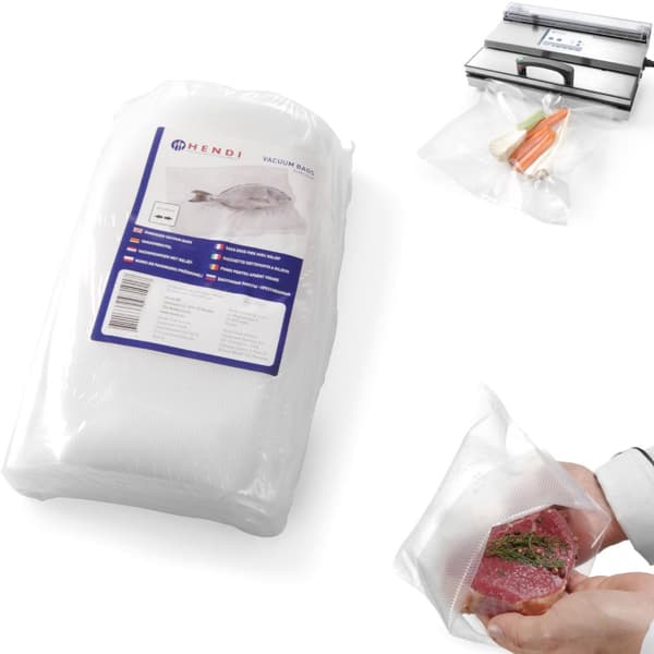 Räfflade påsar för bandvakuumförpackningsmaskiner 200x300mm 100 st.