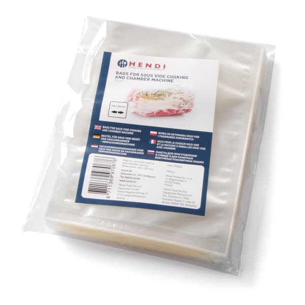 Laukut Sous vide -keitto- ja kammio-tyhjiöpakkauskoneisiin, 150x250mm, 100 kpl.