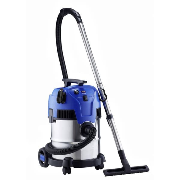 Nilfisk Multi II 22 Inox 18451551 Grovdammsugare 1200 W 22 l halvautomatisk filterrengöring Blå, Rostfritt stål