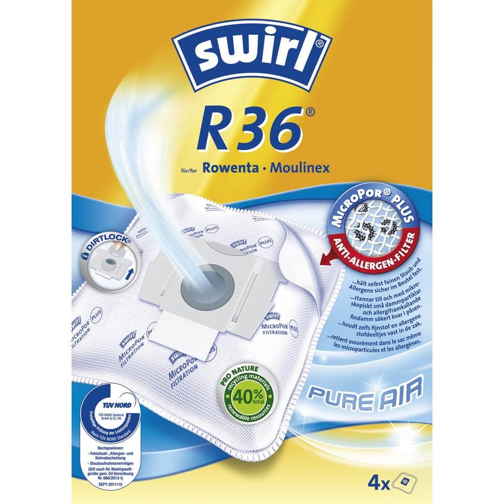 Swirl R36 AirSpace Dammsugarpåsar 4 st