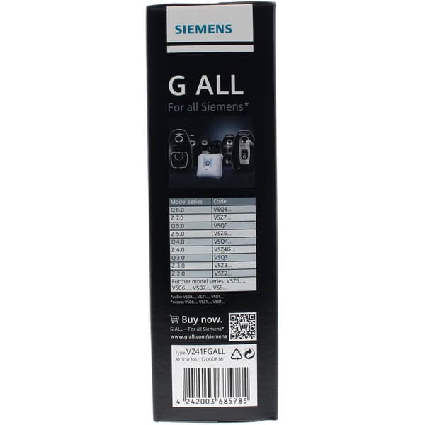 Siemens 576863 Dammsugarpåsar