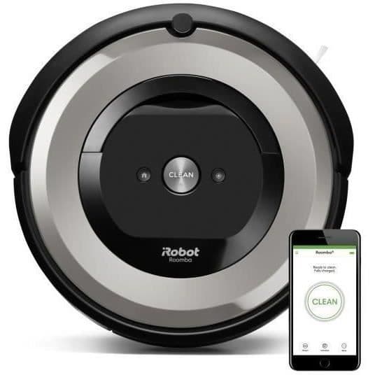 IROBOT ROOMBA E5154 ansluten robotdammsugare + GOOGLE Nest Mini Smart Pebble Hanger