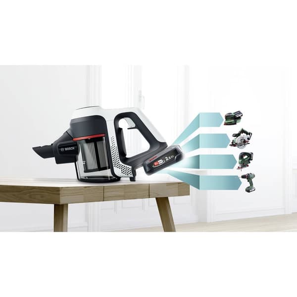 Bosch Haushalt Unlimited BKS611MTB Handdammsugare sladdlös inkl. Mini-turboborste, Utan påse