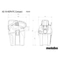Miniatyrbild 2 av 2: Metabo AS 18 HEPA PC COMPACT 602029850 Grovdammsugare 6 l utan batteri