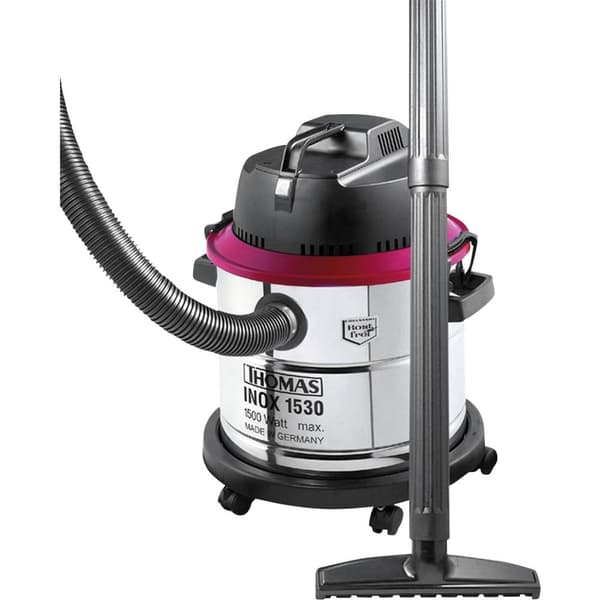 Thomas Inox 1530 786200 Grovdammsugare 1500 W 30 l Svart, Röd, Rostfritt stål
