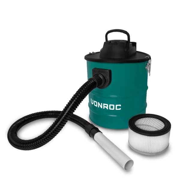 VONROC Askestøvsuger - 1600w | 20L beholder | Inkl. Mundstykke og tilbehør