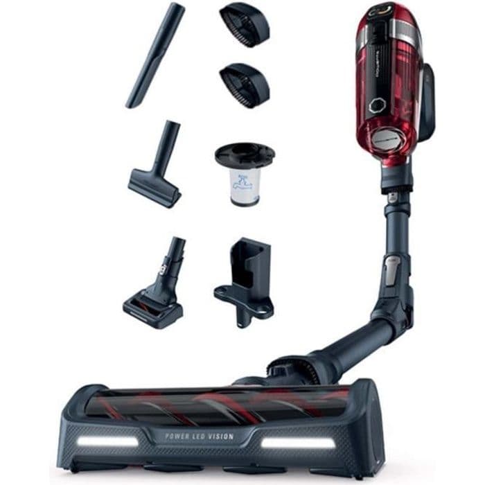 ROWENTA YY4890FE X-Force Flex 11.60 Sladdlös Stick Vacuum Animal Kit, Kraftfullt sug, Flex Technology, Avtagbart batteri