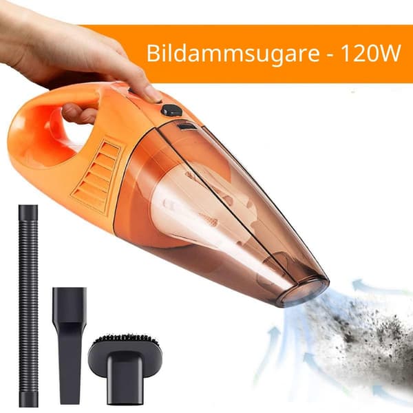 Dammsugare till Bilen - Portabel Effektiv Bildammsugare Orange Dammsugare till Bilen - Portabel Effektiv Bildammsugare Orange