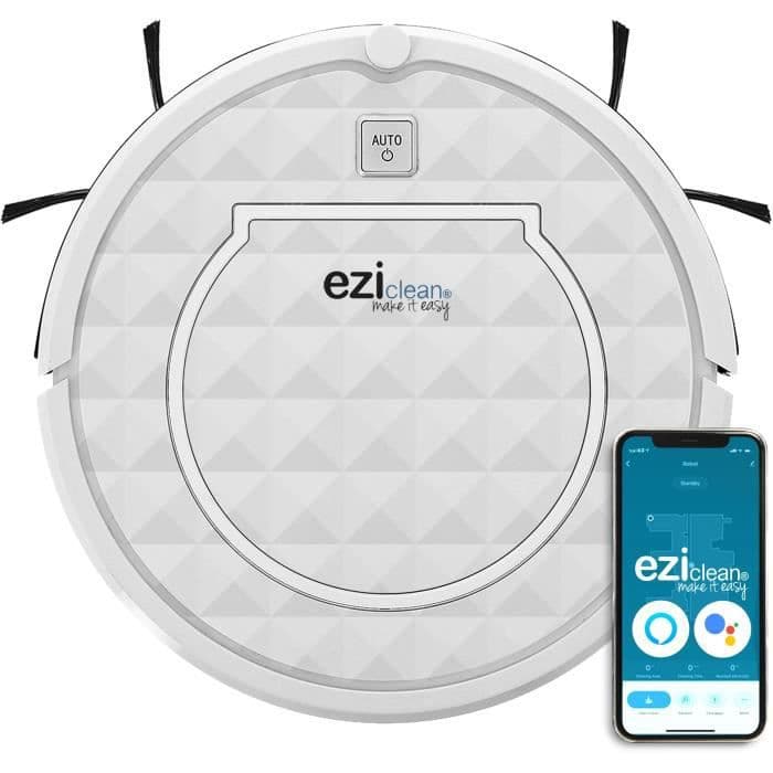 EZICOM - iMap A100 - Ansluten robotdammsugare - Gyro+ navigation - 60dB - 70 min - 75 m² - 330 ml