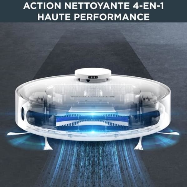ROWENTA Robotdammsugare, Dammsugare och mopp, Personlig navigering, Ansluten, Husdjurs- och allergikit, X-Plorer S75 RR7687WH