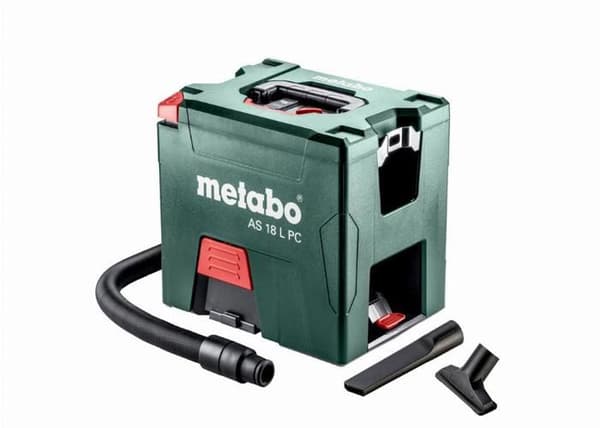 Aspirator - METABO - AS 18 L PC - Trådlös, lätt och kompakt - Godkänd för professionell användning