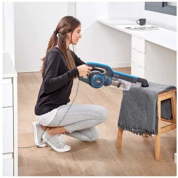BLACK+DECKER BXVMS600E 600W upprättstående dammsugare, 3 i 1, 6m kabel, 650ml kapacitet, EPA-filter