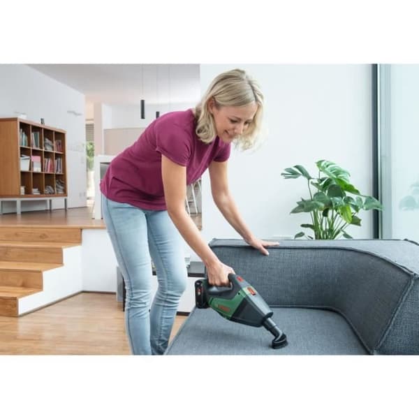 Bosch sladdlös handdammsugare - Endast UniversalVac 18 verktyg - Grön - Bin (utan påse) - Vakuumtryck 9 kPa