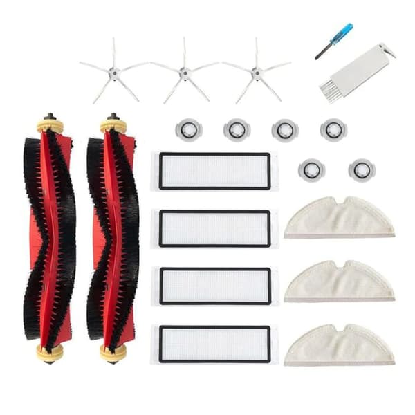 INF Tillbehör 18 delar FlerfärgadXiaomi Roborock S5/Max/S6/Max V/S6 Pure/S60/S65/T6/E25/E35