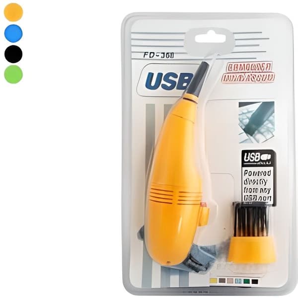 Speciellt gult datortangentbord usb dammsugare usb gadget tillbehör.