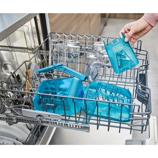 BLACK+DECKER Handdammsugare - 2 i 1 Spillbuster - 12V 1,5 Ah - Manuell borste - blå