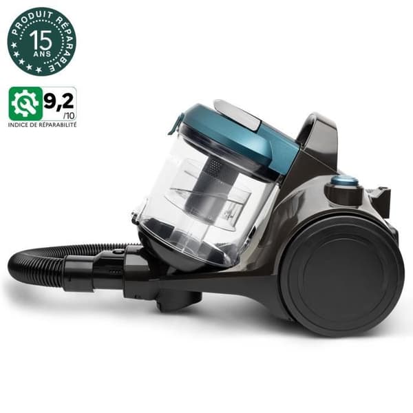 HKOENIG påslös dammsugare - Triple A - HEPA 12 Filter - 2,5L - Svart