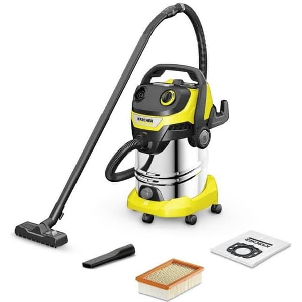KARCHER WD 5 S V-30/5/22 våt- och torrdammsugare - 30 L tank i rostfritt stål - 1100W (Fläktfunktion)