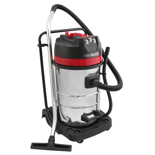 MAXBLAST Industriell Våt & Torr Dammsugare 80L Rengöringsmedel Krafull Våt- och Torrdammsugare & Tillbehör Luftflöde: 106 L/S 3000 W Kommersiell