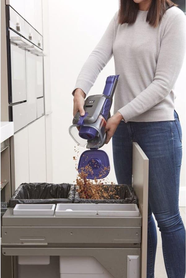 Black & Decker BHHV520BFP handdammsugare Svart, Violet påslös