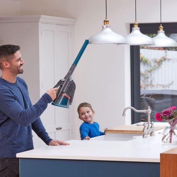 BLACK+DECKER BHHV320J - Kädessä pidettävä varas - sininen, titaani