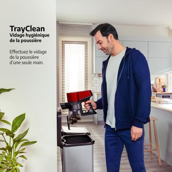 BEKO VRT50121VR Multifunktion Trådlös kvast Vacuum Cleaner - 21.6V - 45min Autonomi - Cyklonisk teknik - Bakgrundsborste