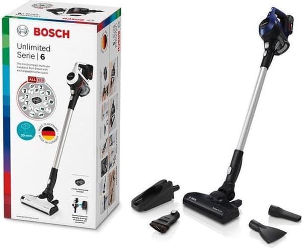 Bosch BBS611MAT Unlimited Series 6 - Stavstøvsuger - Blå