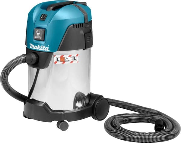 MAKITA Monikäyttöinen pölynimuri VC3011L - Pölynimuri - Kuiva- ja märkäkäyttö - L-luokka - Sis. Laukku