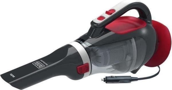 BLACK+DECKER ADV 1200 - Kädessä pidettävä pölynimuri Harmaa, Punainen