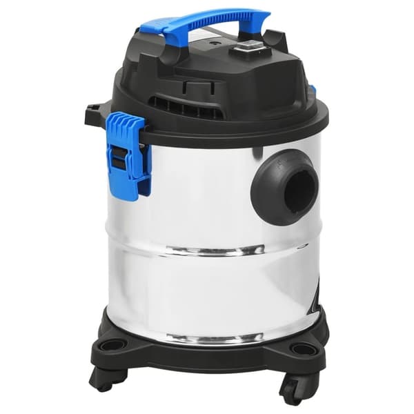 vidaXL våd-/tørstøvsuger 1200 W 20 l sølvfarvet
