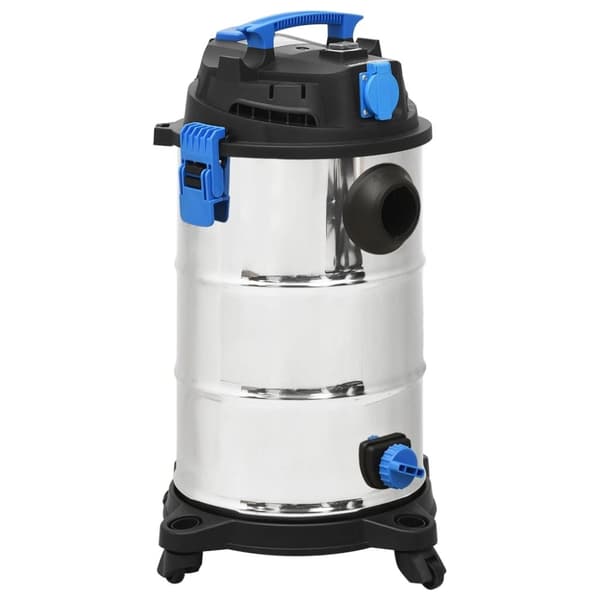 vidaXL Våt- och torrdammsugare 1200 W 30 L silver