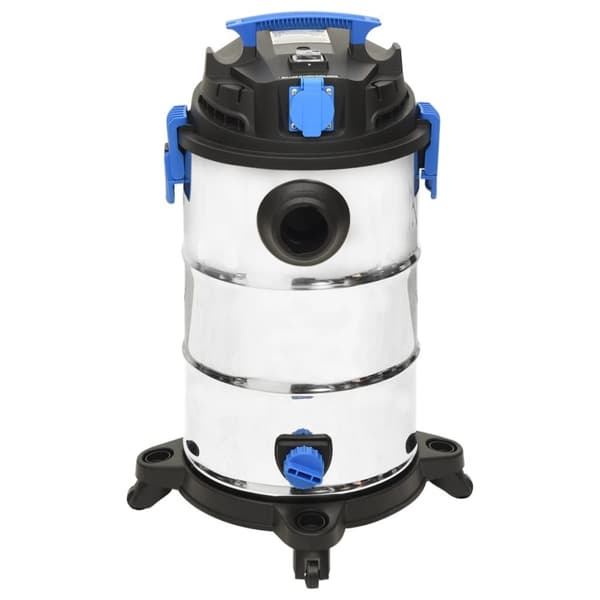vidaXL Våt- och torrdammsugare 1200 W 30 L silver