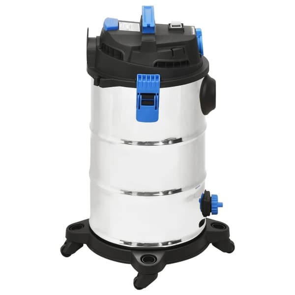 vidaXL Våt- och torrdammsugare 1200 W 30 L silver